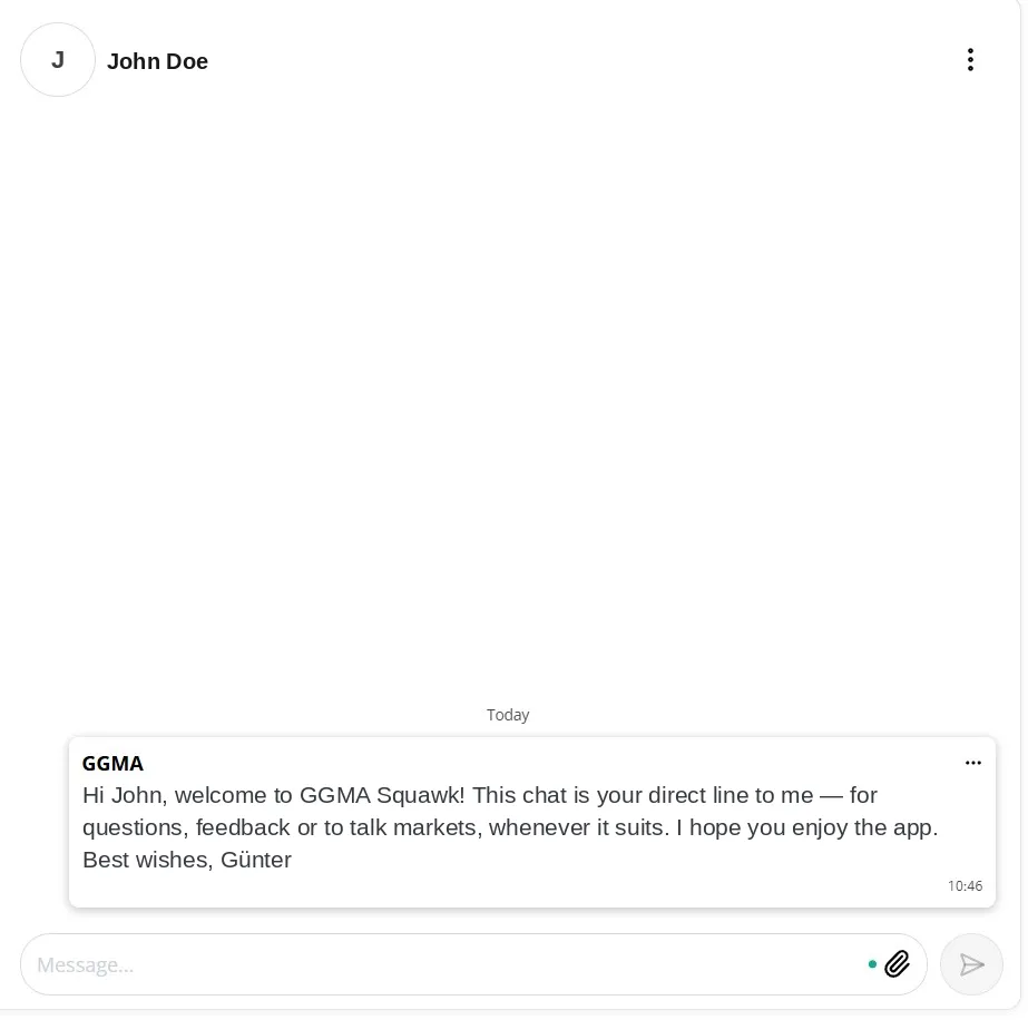 Your direct support chat in the app
